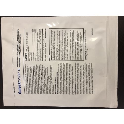 Desinfectante Selectrocide, Bolsita de 1 G, en Paquete
